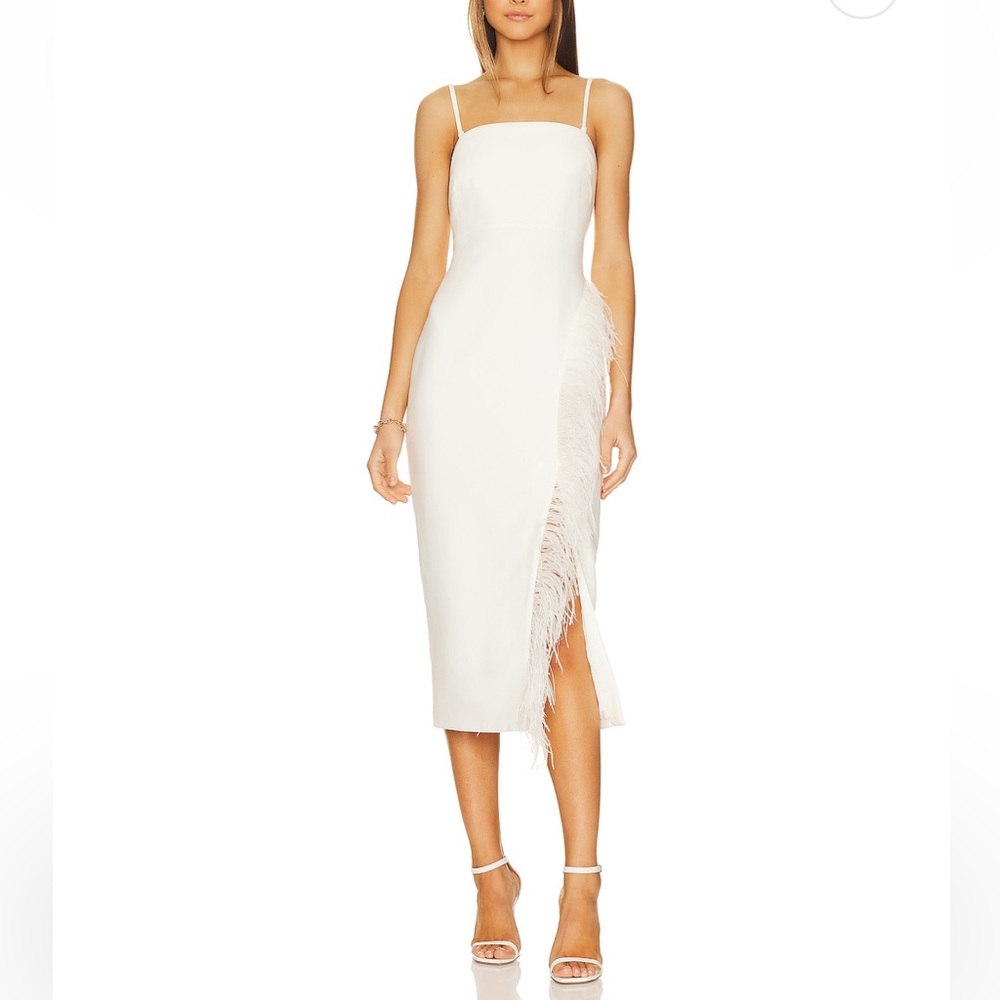 NWT Likely x Revolve Imani Feather Dress